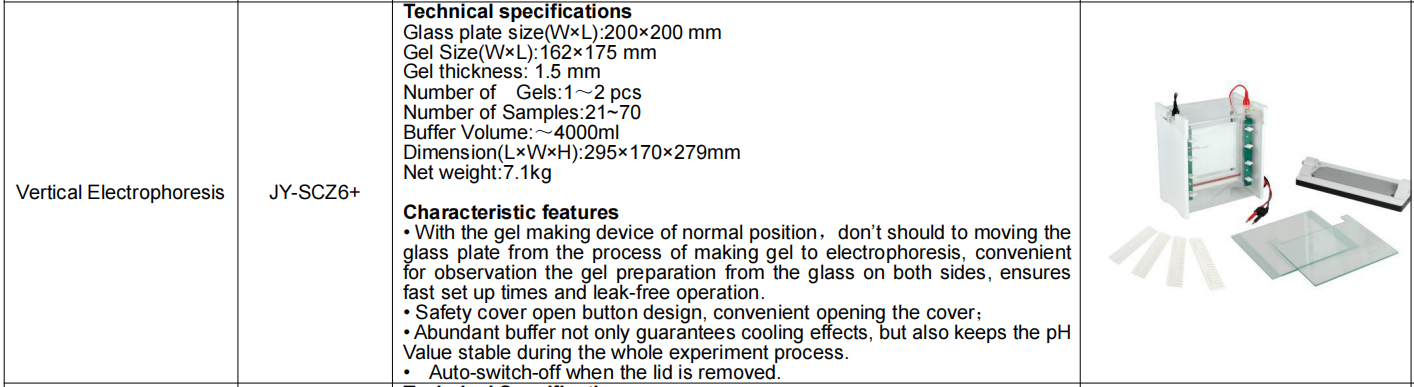 Vertical Gel Electrophoresis System With Electrophoresis