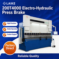 Presse plieuse électrique We67K 160T2500 4+1 axes, machine de pliage de tôles CNC pour le traitement des tôles