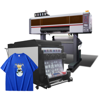 Printer Inkjet DTF Qinyu Otomatis Baru 60cm Dual Head I3200 dengan Tinta Berbasis Air untuk Pencetakan Film PET dan Kaos