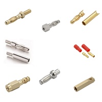 Connecteur banane personnalisé 2mm/3.5mm/4mm, réglable, gaine rouge, 25A, plaqué or cuivre, pour pièces de batterie RC