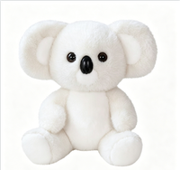 Peluche koala personnalisée par sublimation, animal en peluche multicolore, koala en peluche doux avec logo imprimé pour cadeau d'enfant