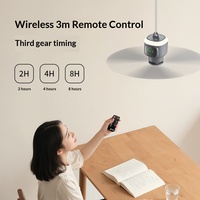 Ventilateur de camping portable avec batterie rechargeable de 12000 mAh, 4 vitesses réglables, ventilateur de plafond portable, ventilateur de plafond extérieur portable
