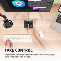 Mini contrôleur de jeu StreamDeck à membrane avec clavier programmable filaire rétroéclairé RGB USB Type-C et écran LCD