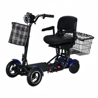 Los Mejores Scooters Eléctricos de 4 Ruedas para Personas Mayores y Adultos, Diseño Plegable con Luces LED, Resistentes al Agua, Envío desde Almacén en Europa
