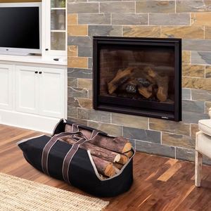 Free sample 2023 Factory Hot Sale New Fire Wood <b>Holder</b> <b>Log</b> Tote Bag for Fireplaces and Wood Stoves bag Firewood Carrier - Product Image 2