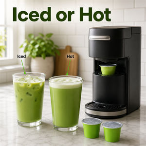 Capsules de matcha latte K-Cup sans sucre ajouté, dosettes de thé vert, 60 unités, boîte de vente au détail, prix de gros - Product Image 6