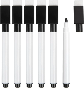 <span class=keywords><strong>Pennarelli</strong></span> Magnetici Cancellabili a Secco <span class=keywords><strong>con</strong></span> Tappo Cancellatore, Mini <span class=keywords><strong>Pennarelli</strong></span> Cancellabili a Secco per <span class=keywords><strong>Lavagna</strong></span> <span class=keywords><strong>Bianca</strong></span>, Punta Fine per Studenti - Product Image 2