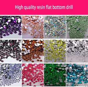 Fond Personnalisé Cristal Grand Non Hotfix En Vrac En Gros Verre Plat Retour Strass - Product Image 6