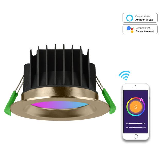 Australian Standard Smart Downlight Tuya Wifi Zigbee Dali 90mm Cut Out RGB CCT Color Led Ceiling Downlight for Office Building