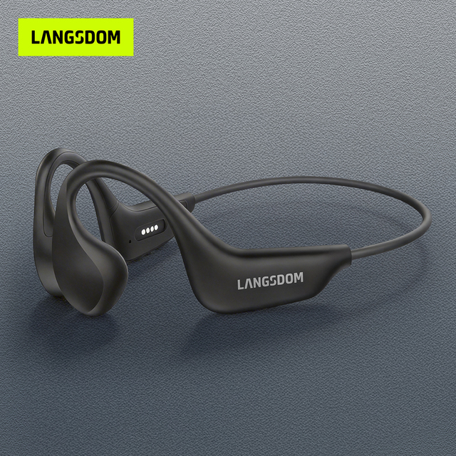 High Quality IPX7 Waterproof Open Ear Bone Conduction Wireless Headphones Sports Bluetooth Earphones with MP3 Mode 16GB Memory
