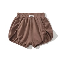 Shorts d'été décontractés pour femmes, 5 coloris, en flanelle unie respirante, imprimé en relief, taille mi-haute élastique, broderie 3D, 100% polyester
