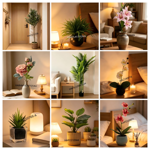 <span class=keywords><strong>Bouquet</strong></span> de fleurs artificielles réalistes, anémones blanches avec centres noirs, brindilles de verdure, eucalyptus pour vase, décoration de fête nuptiale - Product Image 4