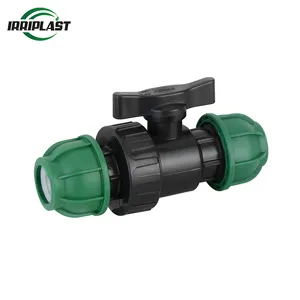 Brand Irriplast China Manufacturer Pp Compression Ball Valve For Water Pp Coupling