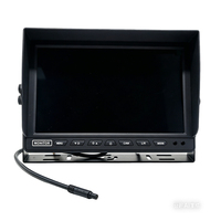 Monitor de Seguridad para Vehículos Profesional de 10.1 Pulgadas con Pantalla IPS, Entrada AV Bidireccional, Conector de Aviación de 4 Pines, Pantalla de Respaldo para Automóviles, Camiones de Servicio Pesado