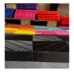 Azulejo de piso de garaje de enclavamiento de plástico PP de drenaje de lavado de coches antideslizante - Product Image 6