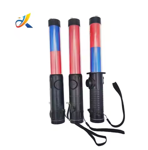 Rojo Azul 30cm Zumbador recargable Bastón de tráfico Luz Magnética Led Intermitente Bastón de tráfico - Product Image 2