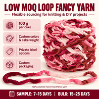 Chunky Hand Knitting Yarn Multicolor Mixed Color Soft Loop Texture Fancy Yarn Ball for Crochet Blanket Craft