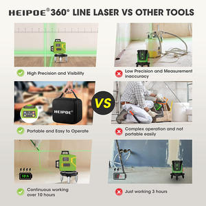 Nivel Láser de Línea Verde HEIPOE con Control Remoto SR903G, Niveles Láser Rotatorios, Láser de 360 Grados, Láser en <span class=keywords><strong>Cruz</strong></span> - Product Image 6
