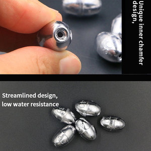 Tàu Chìm Chì Hình Quả Bóng Hình Bầu Dục Trọng Lượng Bắn Rơi Sản Phẩm Trung Quốc Nhà Cung Cấp Tàu Chìm Câu Cá Khối Lượng Lớn Để Câu Cá Dây Dài - Product Image 3