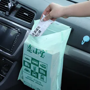 Bolsa de basura de plástico desechable biodegradable para coche bolsa de basura de tela Oxford compostable asiento trasero de coche