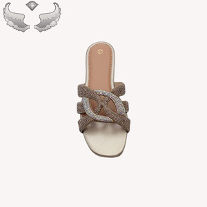 Sandales pour femmes de haute qualité, élégantes, respirantes, antidérapantes, légères, avec strass, emballage personnalisé, OEM/ODM - Product Image 6