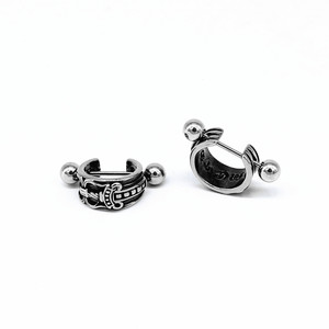 yunnique <b>Stud</b> <b>Earrings</b> Open Design Stainless Steel Geometric Pattern Everyday Wear - Product Image 2