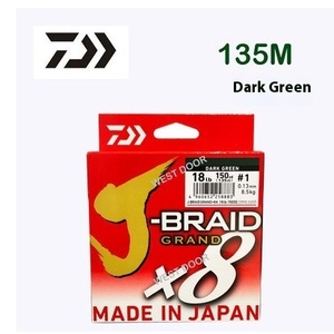 DAIWA 8X J-Braid Grand <span class=keywords><strong>PE</strong></span> <span class=keywords><strong>สาย</strong></span>ตกปลาของแท้150ม./300ม. 10lbs ถึง100lbs 8เส้นผลิตในประเทศญี่ปุ่น - Product Image 5