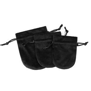 Bolsa de Almacenamiento Pequeña con Cordón y Logotipo Personalizado, Bolsa de Joyería de Tela de Terciopelo Ovalada, Suave, para Regalo, para Pendientes, Tamaño Personalizado - Product Image 5