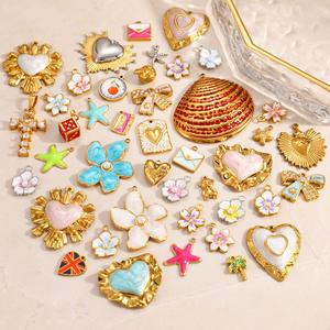 Stainless Steel Jewelry Accessories Mixed Shapes Heart Cross Bear Pendant For Necklace Making DIY Components PJ93684 - Product Image 1