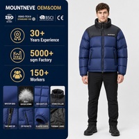 Veste d'hiver matelassée pour homme grande taille, col montant, fermeture éclair intégrale, poches zippées, réversible, avec service de personnalisation