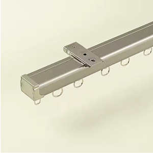 Profil aluminium kustom untuk rel jalur tirai jendela geser Universal seri 6000 pengelasan pemotongan bengkok kelas - Product Image 4