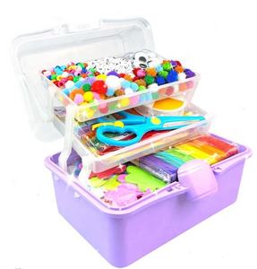 ชุดอุปกรณ์งานฝีมือออลอินวันขนาดใหญ่พิเศษ 1500+ ชิ้น ผลิตจากพลาสติกได้รับการรับรองมาตรฐาน CE สำหรับเด็ก ทำโครงการ DIY งานฝีมือ และอุปกรณ์กลับไปโรงเรียน - Product Image 5