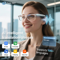 Gafas de Traducción Inteligente con IA, 100+ Idiomas, Bluetooth 5.4, IA de Oído Abierto, Chat con IA, Videollamadas para Viajes, Negocios y Trabajo