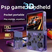 Konsol Game Genggam R36S Lintas Batas dengan Sistem Operasi ARKOS, Layar IPS 3,5 Inci, Retro Portabel PSP, Dilengkapi Dual Analog Stick untuk Bermain Game