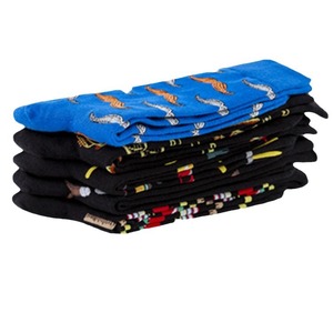 Calcetines de Algodón con Diseño Personalizado al por Mayor, Calcetines Divertidos con Estilo Nuevo, Calcetines Versátiles con Estampado de Vino, Bigote, Música, Matemáticas, Deportivos, Unisex - Product Image 5