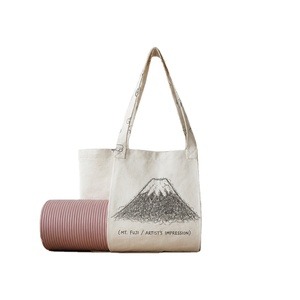 Sacs de shopping pliables personnalisés en coton 100% écologique, durables, imprimés en sublimation couleur, grande capacité, pour tapis de yoga - Product Image 1