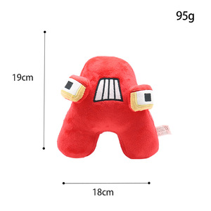 Vendita all'Ingrosso di Giocattoli di Peluche con Lettere dell'Alfabeto Inglese per Bambini, Regali, Bambole <span class=keywords><strong>Anime</strong></span> <span class=keywords><strong>Kawaii</strong></span>, 26 Lettere dell'Alfabeto in Inglese, Giocattoli Imbottiti, Giocattoli Alphabet Lore - Product Image 5