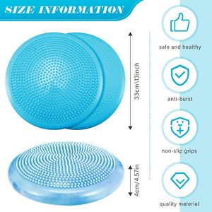 Disco de Equilibrio Estabilizador, Cojín de Aire Inflable para Yoga, Tabla de Ejercicios para Rodillas y Tobillos - Product Image 2