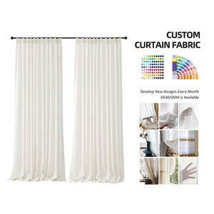 2024 China factory supply stripe style sheer window curtain fabric