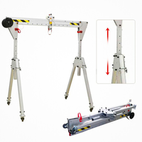 Conception légère de capacité mobile en aluminium portative réglable de la grue de portique 1Ton pour le levage facile