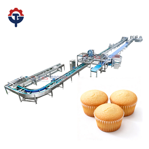 Ligne <span class=keywords><strong>de</strong></span> production <span class=keywords><strong>de</strong></span> cupcakes entièrement automatique avec machine à faire des gâteaux à haute capacité Usines alimentaires - Product Image 5