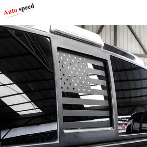 Autocollant en vinyle pour fenêtre coulissante arrière centrale, drapeau américain, pour Ford F150 F250 F350 2004-2014 - Product Image 3
