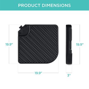 <span class=keywords><strong>Base</strong></span> de sombrilla de patio de diseño de mimbre sintético de alta resistencia para exteriores, con plato cuadrado, para sombrilla cantilever de ratán tejido, para patio y hotel - Product Image 3