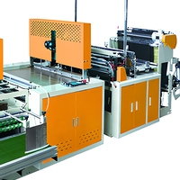 Machine automatique de fabrication de sacs en plastique à fond plat à quatre plis avec thermoscellage et découpe à froid Jiana SHSZ-1000/1200, commande par moteur servo