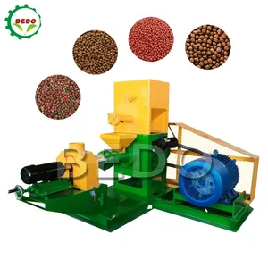 Floating Feed Granule Making Machine For Fish Feed Pond Pelleting Extruder Pellet Machine Pets Feed Production