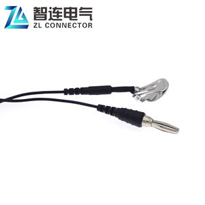 Cavo Medico Intrecciato Sottile Dritto Lucido Impermeabile Isolato 2.5M 4.0MM con Connettore a Banana a Clip Auricolare da 15MM - Product Image 4