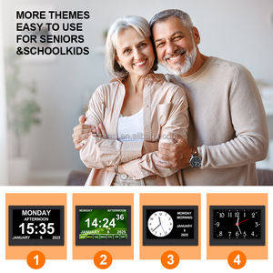 Ưu 13 "hiển thị kỹ thuật số lịch với Đồng hồ màn hình lớn hiển thị nhiều báo động thuốc nhắc nhở người cao niên tự động DST điều khiển từ xa - Product Image 5