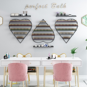 <b>Nail</b> art rack wall-mounted heart-shaped trendy display stand for <b>nail</b> polish glue display stand for <b>nail</b> art store wall-mounted - Product Image 3