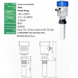 26G Intelligenter Hochfrequenz-Wasserstands ensor aus rostfreiem Stahl Tetra fluor stab Antenne Säure Alkali Korrosions schutz <span class=keywords><strong>Radar</strong></span> <span class=keywords><strong>Level</strong></span> - Product Image 4