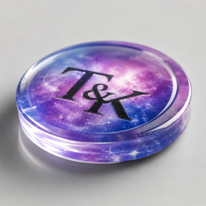 Parche de TPU 3D personalizado en relieve, efecto nebulosa brillante transparente, insignia de goma para <span class=keywords><strong>ropa</strong></span>, bolsos, etiquetas de logotipo para prendas de lujo - Product Image 2